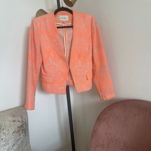 Bright orange blazer